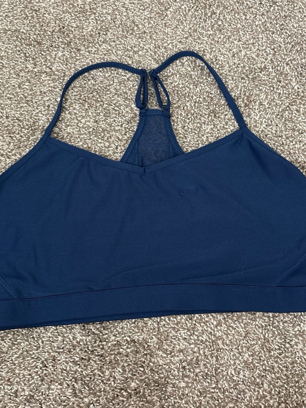 Athletic Works Navy Strappy Racerback Sports Bralette